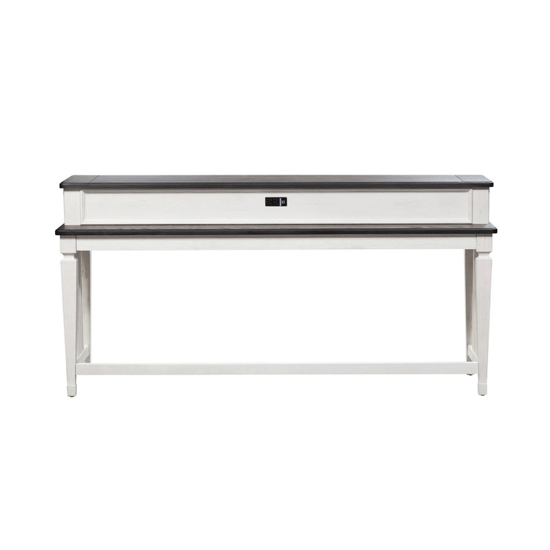 Allyson Park Console Bar Table in Wirebrushed White image