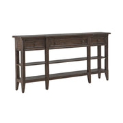 Paradise Valley Hall Console Table in Saddle Brown EST SHIP TIME APPX 4 WEEKS image