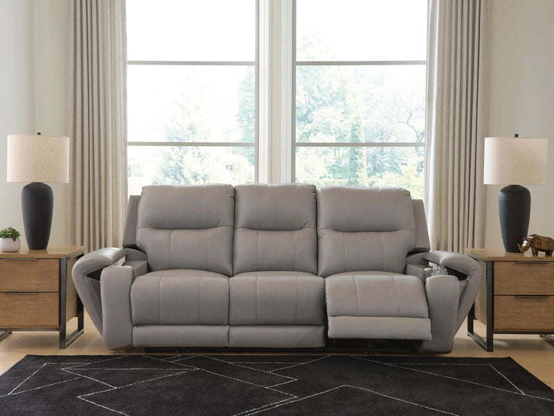 Trendsetter Power Reclining Sofa with Audio Seating