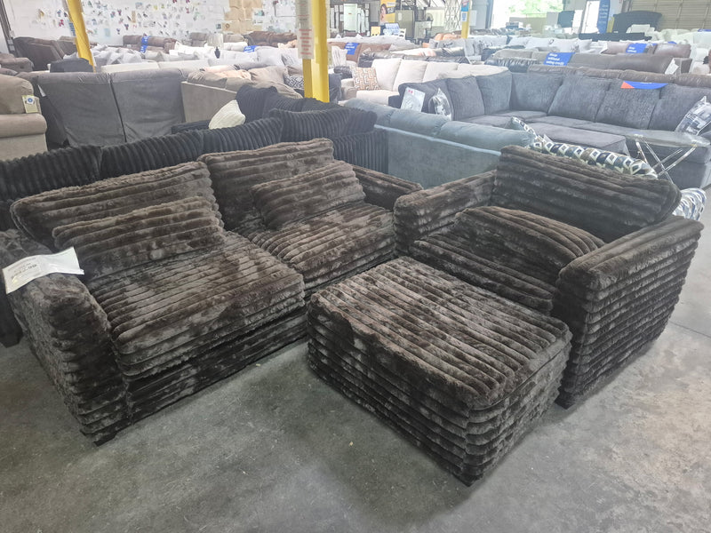 3255 Espresso Sofa, Chair and Ottoman