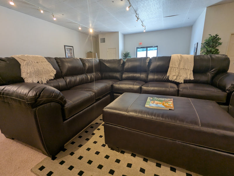 Austin Chocolate Ottoman