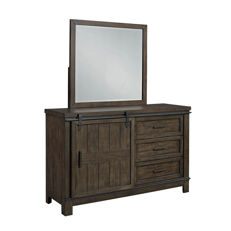 Thornwood Hills Bookcase Bed, Dresser & Mirror image