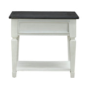 Allyson Park Drawer End Table in Wirebrushed White image
