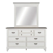 Allyson Park Panel Bed, Dresser & Mirror image
