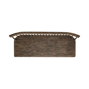 Midland Falls Spindle Back Bench in Rustic Brown image