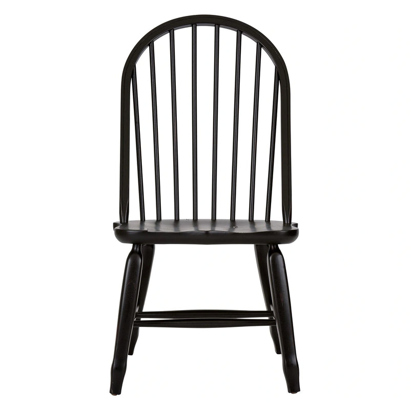 Treasures Bow Back Side Chair - Black image
