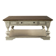 Morgan Creek Cocktail Table in Antique White image