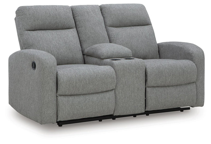 Moreau Place Reclining Loveseat with Console