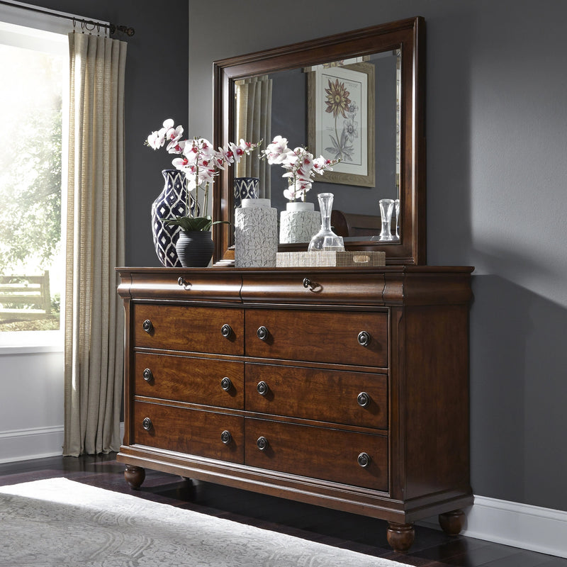 Rustic Traditions Sleigh Bed, Dresser & Mirror, Chest, Night Stand image