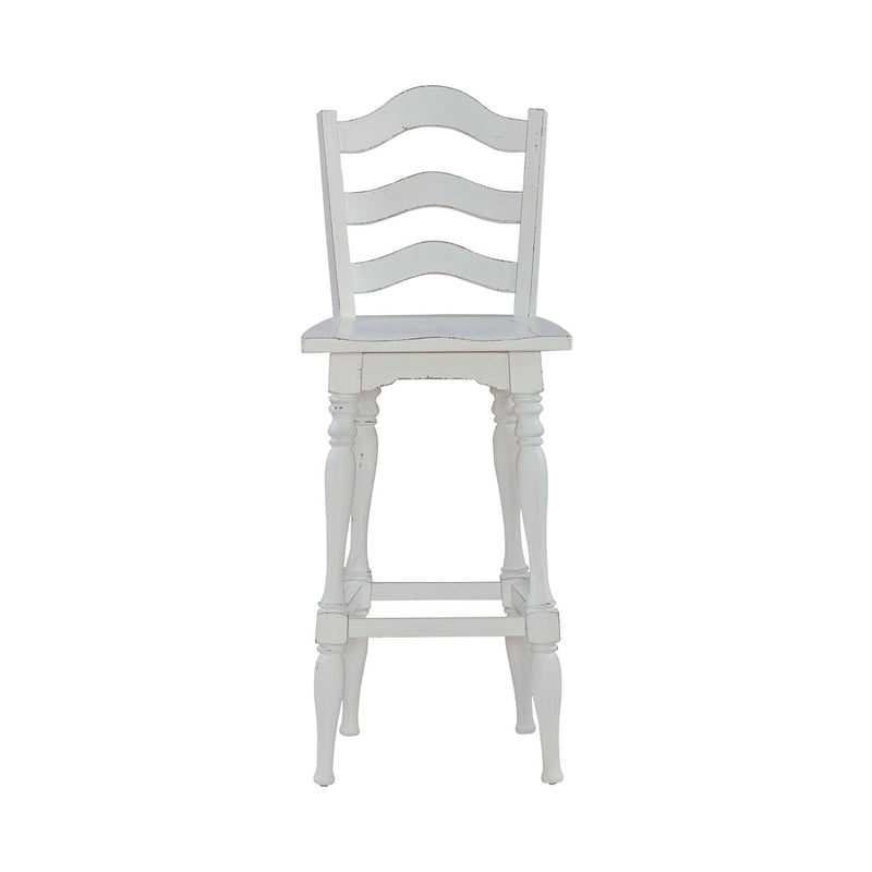Magnolia Manor Ladderback Swivel Bar Stool image