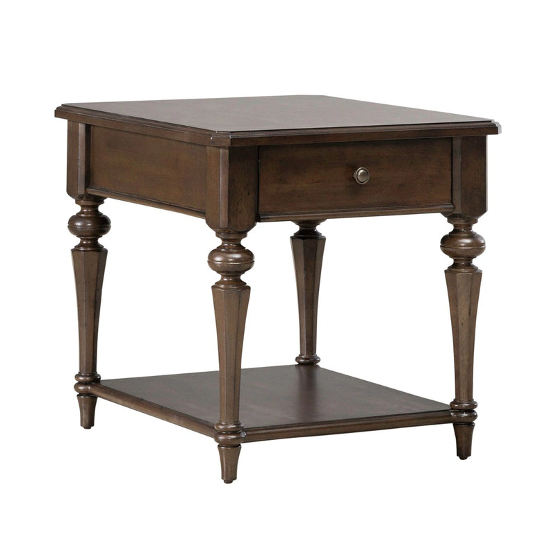 Arden Road Drawer End Table in Satin Cherry image