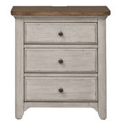 Farmhouse Reimagined Drawer Nightstand in Antique White image