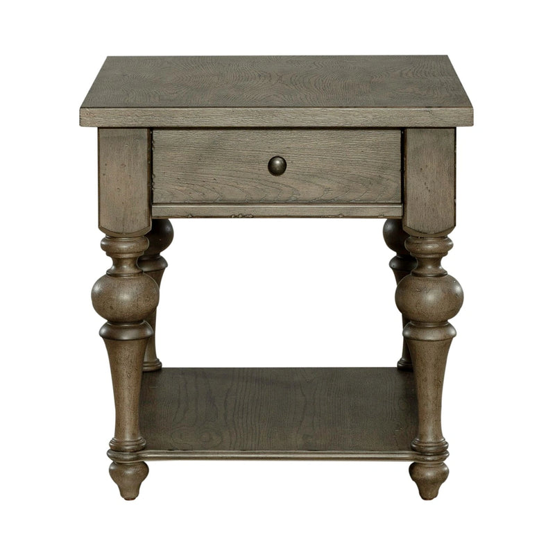Americana Farmhouse End Table in Dusty Taupe image