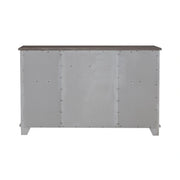 River Place 9 Drawer Dresser in Riverstone White and Tobacco image