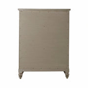 Americana Farmhouse 5 Drawer Chest in Dusty Taupe and Black image