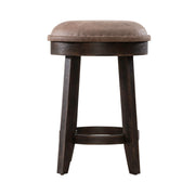 Paradise Valley Upholstered Console Stool (RTA) in Saddle Brown image