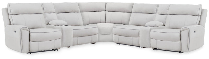Grafton Pike Reclining Sectional with Storage Consoles