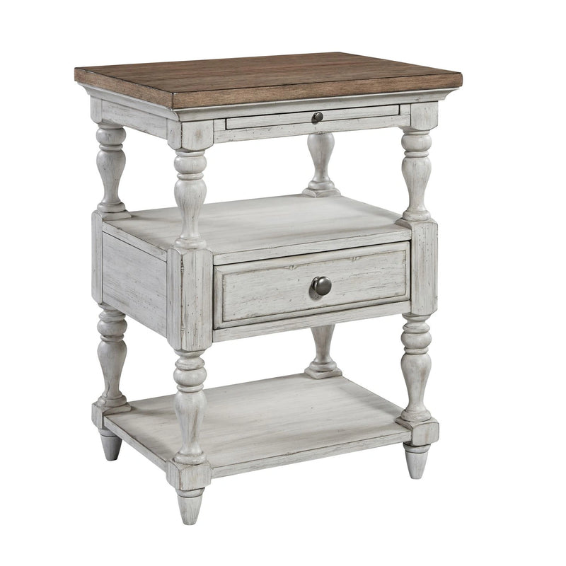 Farmhouse Reimagined Drawer Nightstand in Antique White image