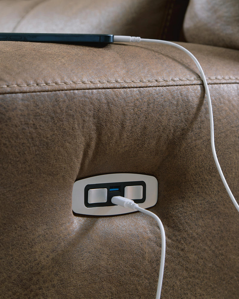 Time-Piece Power Reclining Loveseat with Console