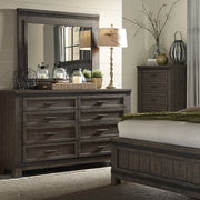 Thornwood Hills Two Sided Storage Bed, Dresser & Mirror image
