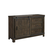 Thornwood Hills Barn Door Dresser in Rock Beaten Gray image