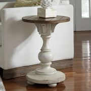 Morgan Creek Chair Side Table in Antique White image
