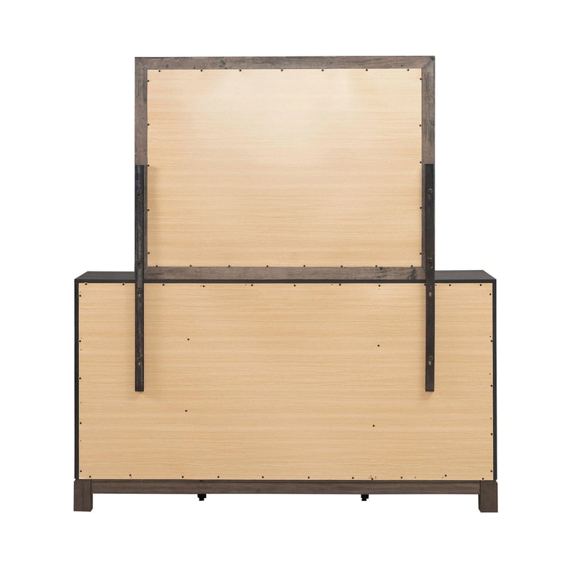 Modern Edge Dresser & Mirror image