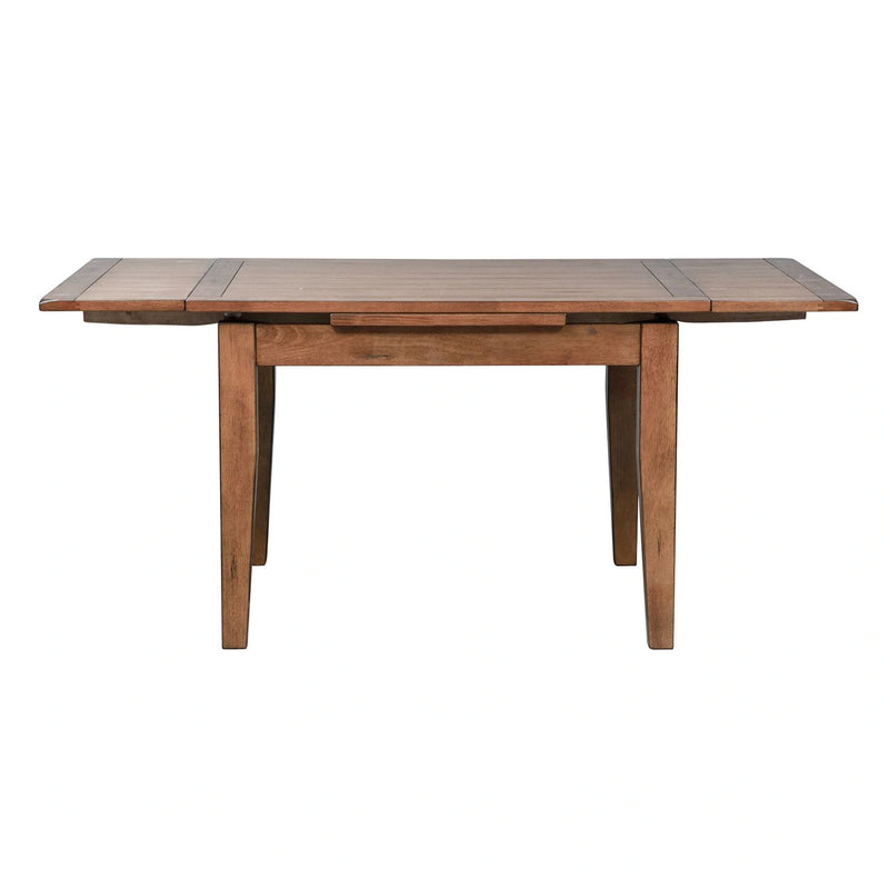 Treasures Retractable Leg Table in Rustic Oak Finish image
