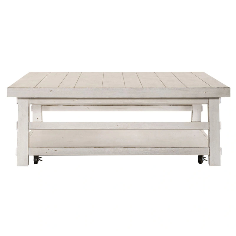 Modern Farmhouse Oversized Square Cocktail Table image