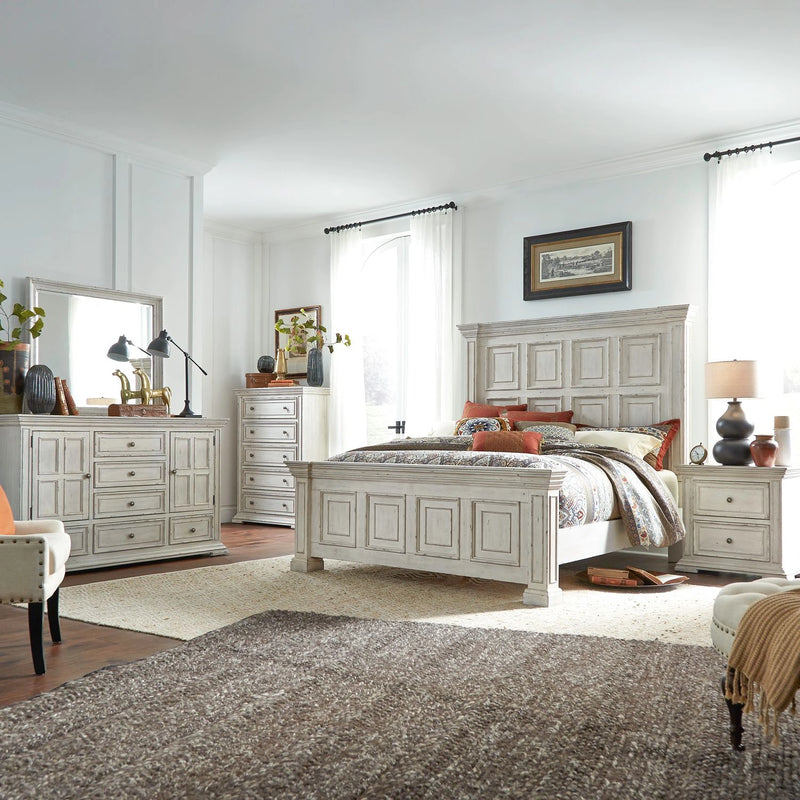 Big Valley King California Panel Bed, Dresser & Mirror, Chest, Night Stand image