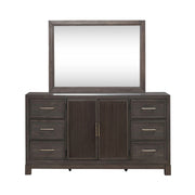 Modern Edge Dresser & Mirror image
