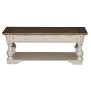 Morgan Creek Cocktail Table in Antique White image