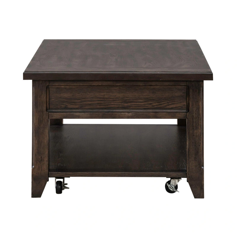 Paradise Valley Lift Top Cocktail Table in Saddle Brown image