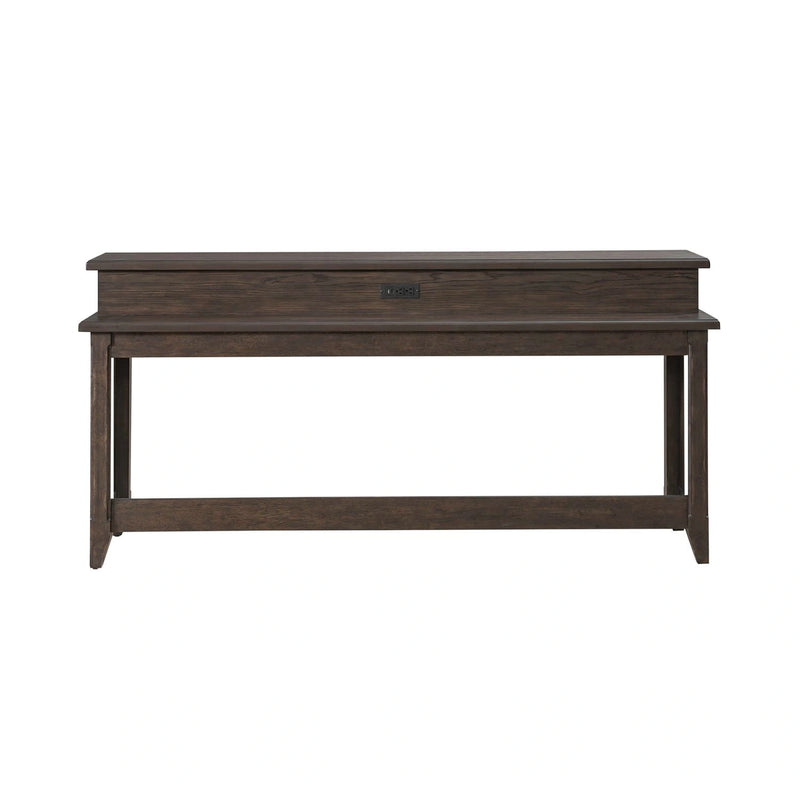 Paradise Valley Console Bar Table in Saddle Brown image
