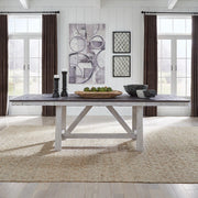 Farmhouse Trestle Table in White image