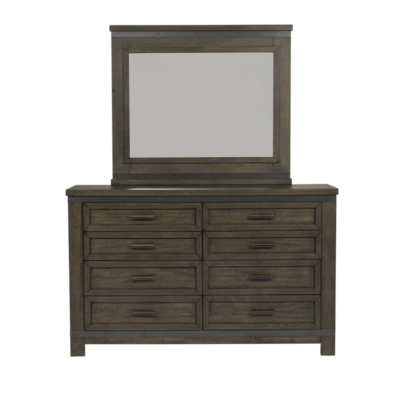 Thornwood Hills Two Sided Storage Bed, Dresser & Mirror image