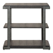 Modern View Tiered End Table in Gray image