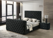 Josephine King Bed W TV Lift Black image