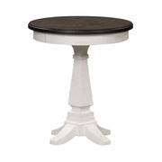Allyson Park Chair Side Table in Wirebrushed White image