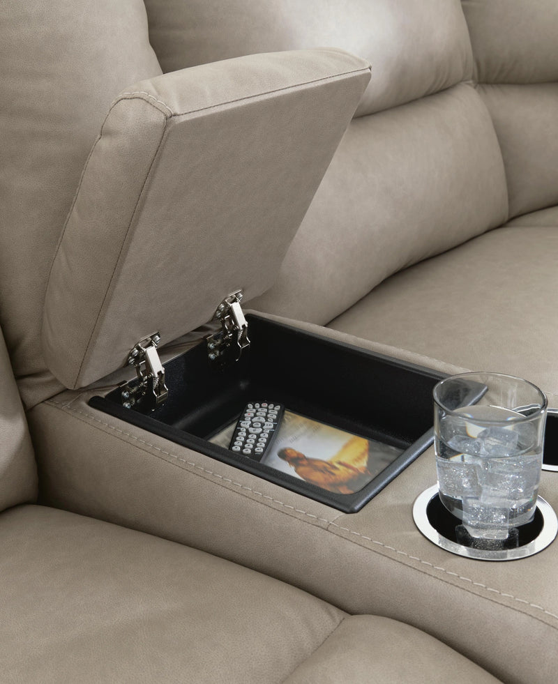 Brannigan Reclining Sectional with Storage Consoles