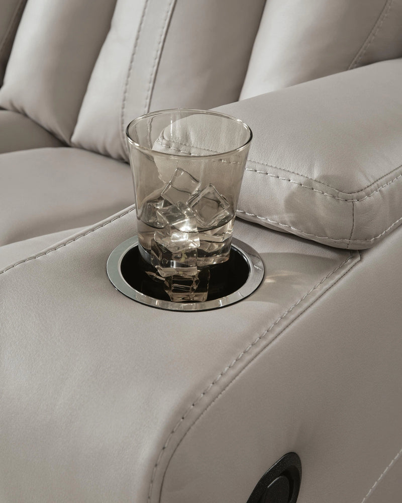 Next Move Reclining Sofa with Drop Down Table