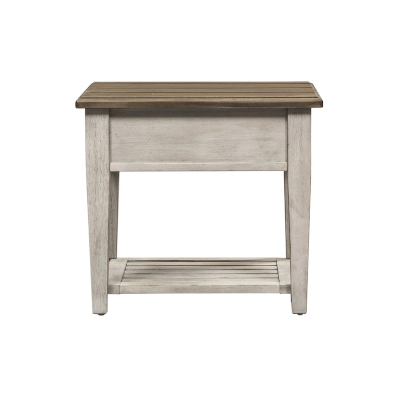 Heartland Drawer End Table in Antique White image