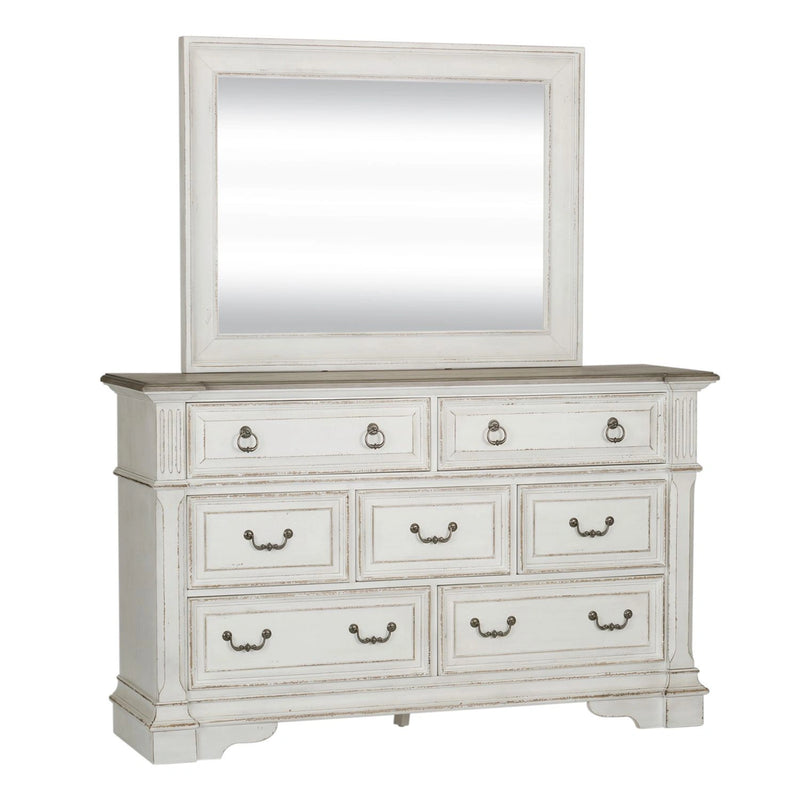 Abbey Park Panel Bed, Dresser & Mirror, Chest, Night Stand image
