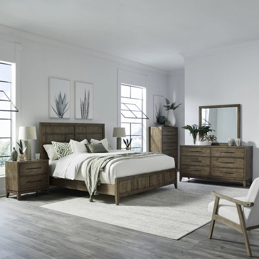 Shaker Lakes King Panel Bed, Dresser & Mirror, Chest, Night Stand image