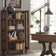 Arlington House Open Bookcase in Cobblestone Brown image