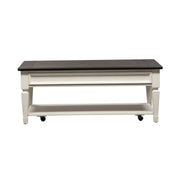 Allyson Park Rectangular Cocktail Table in Wirebrushed White image