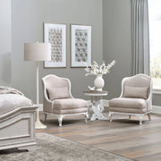 Magnolia Manor Upholstered Accent Chair in Antique White image