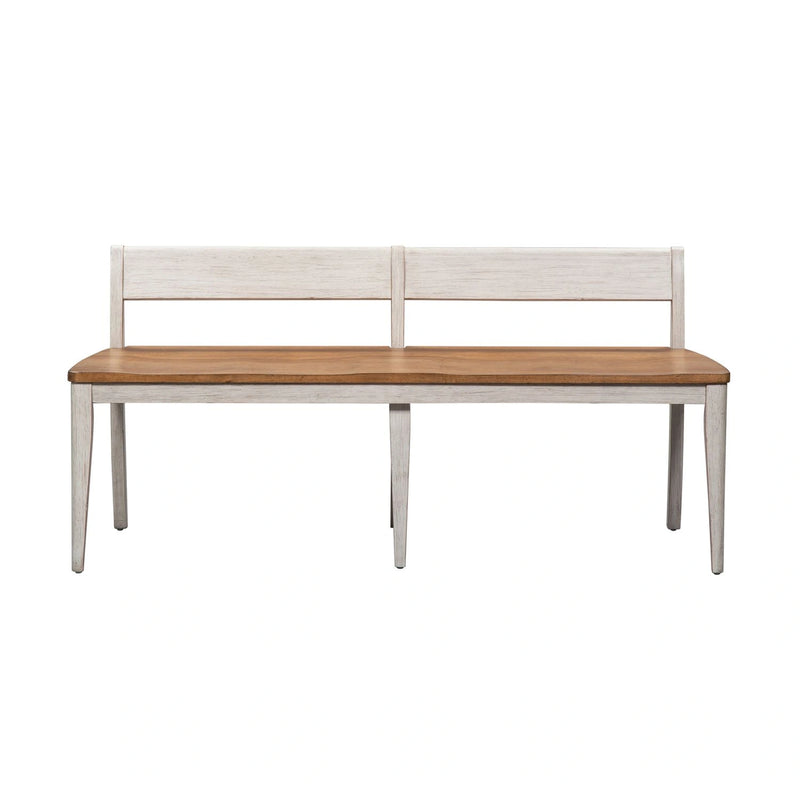 Farmhouse Reimagined Bench (RTA) in Antique White image