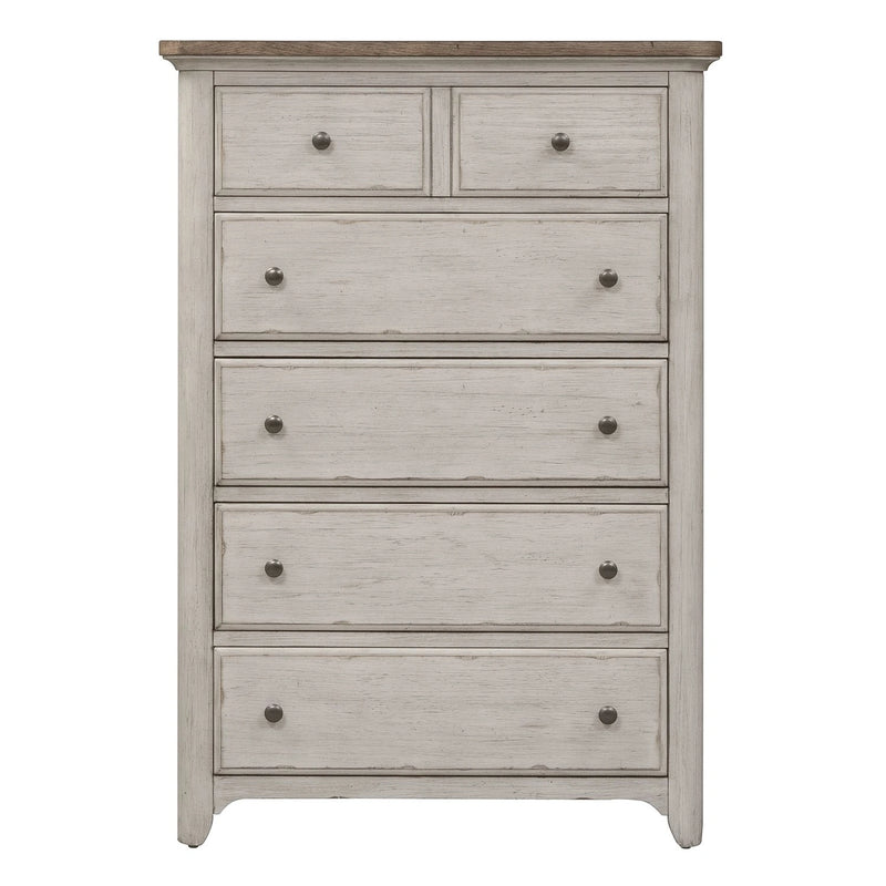 Farmhouse Reimagined Drawer Chest in Antique White image