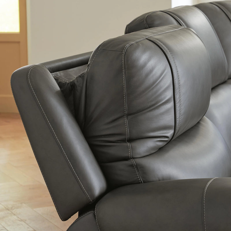 5Z-Harrenhurst Power Reclining Sectional Loveseat